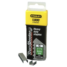 Stanley 1-TRA705T Скобы тип G 8мм (Степлер Stanley 6-TR250, 6-TR151Y) 1000шт