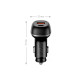 Зарядное устройство ColorWay USB-C PD65W + USB QC3.0 car adapter (CW-CHA068PD-BK)