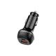 Зарядное устройство ColorWay USB-C PD65W + USB QC3.0 car adapter (CW-CHA068PD-BK)
