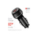 Зарядное устройство ColorWay USB-C PD65W + USB QC3.0 car adapter (CW-CHA068PD-BK)
