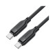 Дата кабель USB-C to USB-C 1.2m 60W TPU black Acefast (6974316283805)