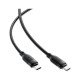 Дата кабель USB-C to USB-C 1.2m 60W TPU black Acefast (6974316283805)