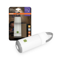 Osram NIGHTLUX LANTERN POWERBANK 0.5 W 3000/4000K 25Lm 1000mA•h flashlight with battery, USB-A > microUSB charging, white (4099854530913)