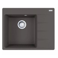 Franke Kitchen sink Centro, fragranite, rectang., with drainboard, 620х500х200mm, bowl - 1, built-in, CNG 611-62 TL, gray slate (114.0716.712)