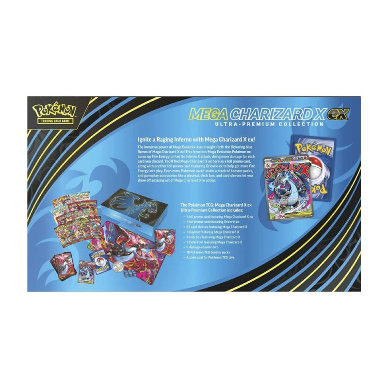 Pokemon TCG Колекційна карткова гра Pokemon: Mega Charizard X ex Ultra Premium Collection (196214130685)
