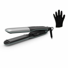Rowenta hair straightener Thermostyle, temp. modes-5, 150-230С, display, ionization, ceramic, black-grey (SF7120E0)