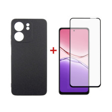 Чохол до мобільного телефона Dengos Oppo A5x Carbon+glass Black (DG-KM-175)