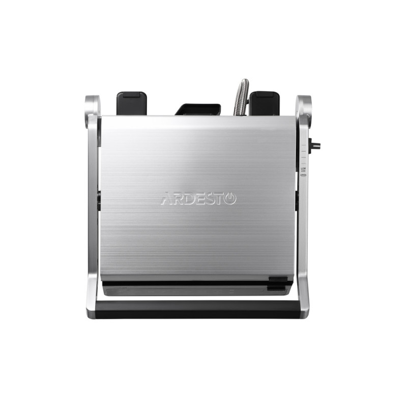 ARDESTO grill clamping GK-STC20, 2000W, temp. regimes-6, removable plates, 180° opening, metal, silver