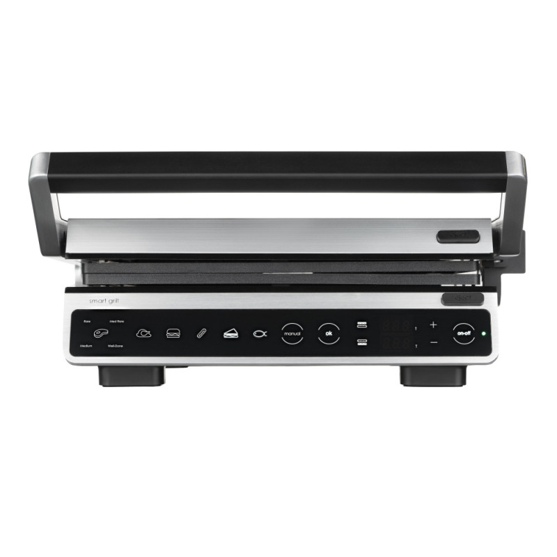 ARDESTO grill clamping GK-STC20, 2000W, temp. regimes-6, removable plates, 180° opening, metal, silver