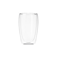 ARDESTO Cup set, double walled, 400 ml, H 13.5 cm, 2 pcs, borosilicate glass (AR2640G)