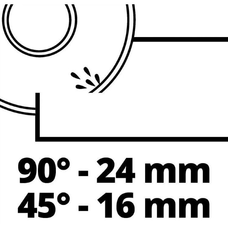 Einhell Плиткорез аккум TE-TC 18/115 Li - Solo, 18В, PXC, 3800 об/мин, диск 115х22.2 мм, рез 24 мм (4301190)
