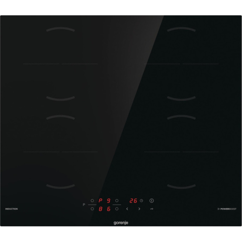 Gorenje Варочная поверхность индукционная, 60см, PowerBoost, TouchControl, черный (GI6401BSCE)
