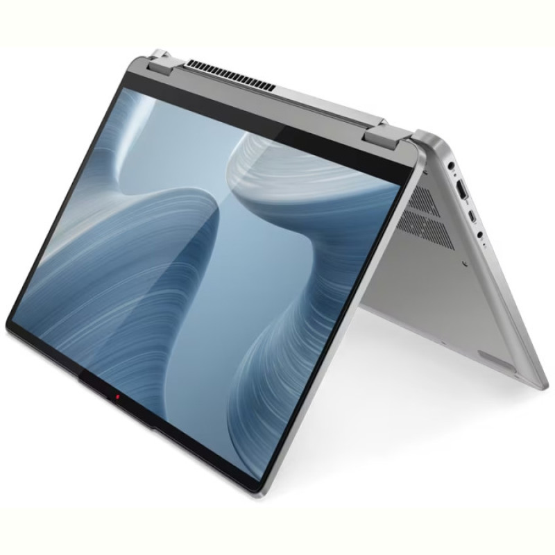 Ноутбук Lenovo IdeaPad Flex 5 14IAU7 (82R700KKRA); 14" WUXGA (1920x1200) IPS LED глянцевый сенсорный , Intel Core i5-1235U (1.3 - 4.4 ГГц) , RAM 16 ГБ (Max 16 ГБ) , SSD 512 ГБ , Intel Iris Xe Graphics , без ОП , Wi-Fi , BT , веб-камера , Windows 11 Home , TPM , металл,пластик , 1.5 кг , серый , подсветка клавиатуры , сканер отпечатков пальцев