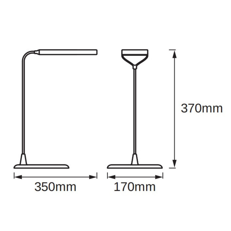 Osram LED table lamp LEDVANCE LED PANAN DISC 5W 3000K (smoothly dimmable) (4058075472754)
