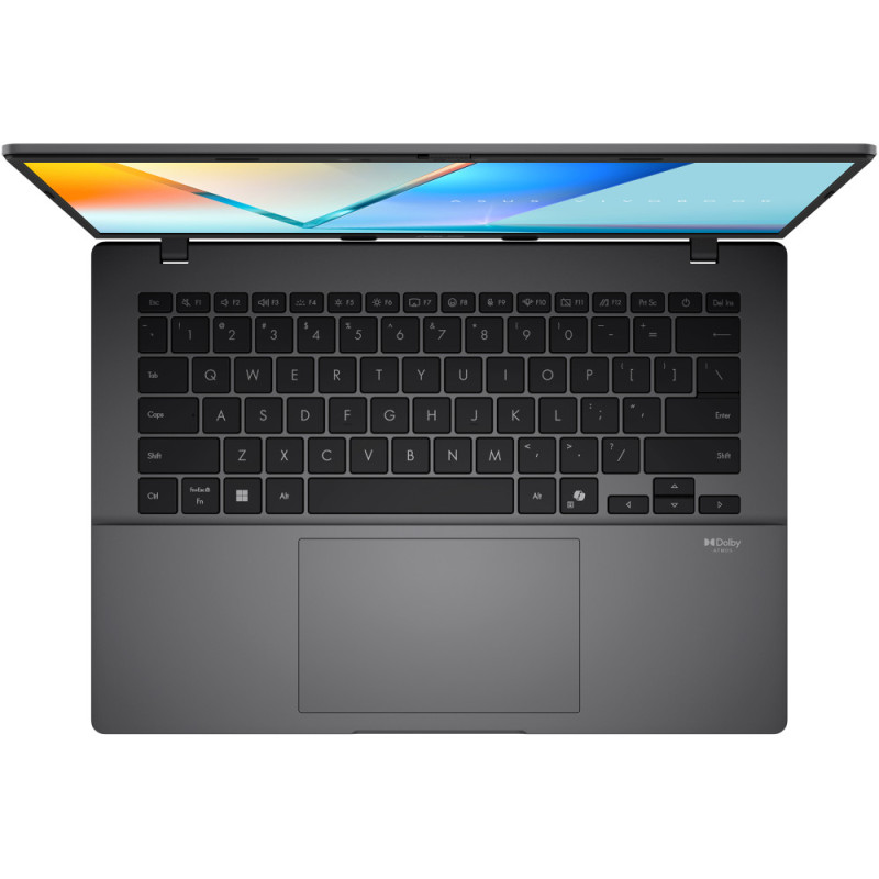 ASUS Ноутбук ASUS Vivobook S 14 S3407QA-KP003W 14" 2.5K IPS, Snapdragon X1 26 100, 16GB, F512GB, UMA, Win11, Сірий (90NB16B2-M000R0)