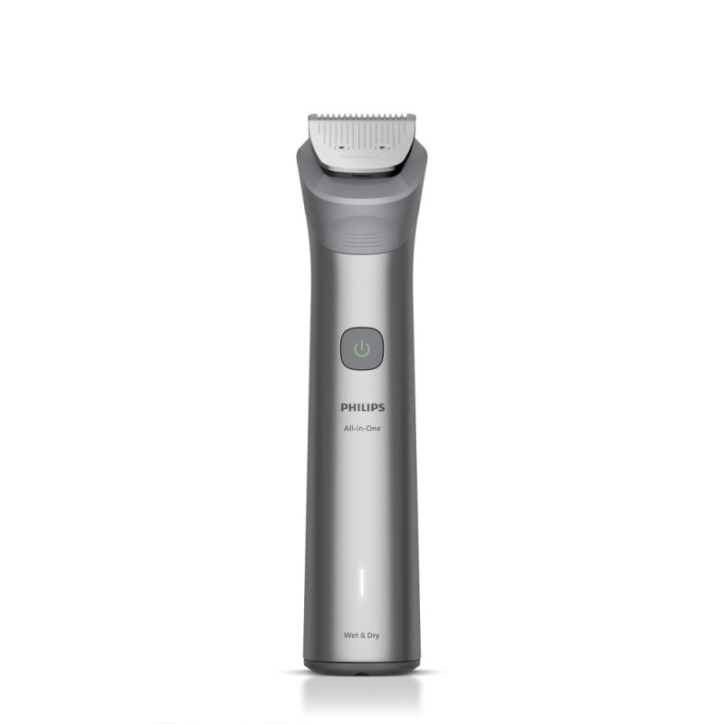 Philips Тример Series 5000, для обличчя, голови, тіла, акум., насадок-9, сталь, сірий (MG5931/15)