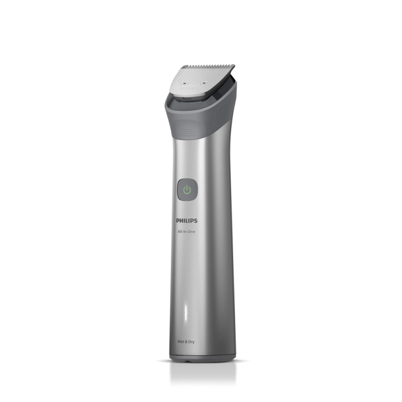 Philips Тример Series 5000, для обличчя, голови, тіла, акум., насадок-9, сталь, сірий (MG5931/15)