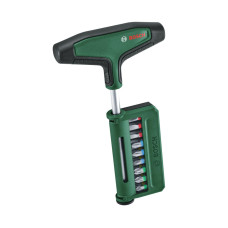 Bosch Отвертка для бит, Т-образное рукоятка, 19 насадок, 100мм, сталь CrV (1.600.A03.9J3)