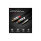 Кабель мультимедийный 3.5mm M to 2xRCA M 2.0m AV116 black Ugreen (10584)