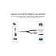 Кабель мультимедийный 3.5mm M to 2xRCA M 2.0m AV116 black Ugreen (10584)