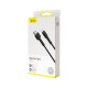 Дата кабель USB 2.0 AM to Lightning 1.0m black Baseus (CALGJ-01)