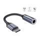 Переходник USB-C M to 3.5mm F 0.12m gray Essager (EZJE01-0G)