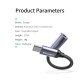 Переходник USB-C M to 3.5mm F 0.12m gray Essager (EZJE01-0G)