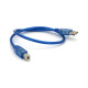 Кабель для принтера USB 2.0 AM/BM 0.5m blue Ritar (YT-AM/BM-0.5TBL)