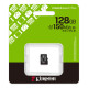 Kingston Карта пам'яті Kingston microSD 128GB C10 UHS-I A1 V10 R150MB/s (SDCS3/128GBSP)