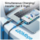 Дата кабель USB-C to Lightning 1.0m 20W Digital Display blue Essager (EXCTL-YD03)