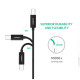 Кабель для принтера USB-C 2.0 to BM 2.0m US241 black Ugreen (50446)
