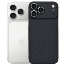 Чехол для мобильного телефона BeCover FIBRA Carbonite MagSafe Apple iPhone 17 Pro Max Black (715410)
