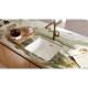 Deante Kitchen Sink granite, square, no drainboard, 500х440х230mm, bowl - 1, over(under)-mounted, alebaster + kitchen board (ZKM_A10A)