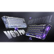 GravaStar Клавиатура магнитная Mercury V60 Pro 60keys, GravaStar Blackcore, USB-A, 8k,RGB, Interstellar Silver (GSV60PRO_XTAL_BLK)