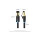 Патч-корд 1.5м, S/FTP cat 8 RJ-45 black Vention (IKABG)