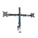 HAMA Monitor Holder, 2 Monitors, Height-adjustable, Swivel/Tilt, 13  - 32  (00118491)