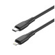 Дата кабель USB-C to Lightning 1.0m PD30W textured PVC black ColorWay (CW-CBPDCL094-BK)