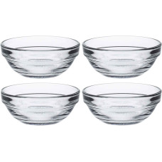 Duralex Set of salad bowls, Gigogne, 70ml, 4pcs, glass, transparent (2021AC04)