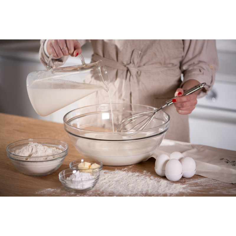 Duralex Set of salad bowls, Gigogne, 70ml, 4pcs, glass, transparent (2021AC04)