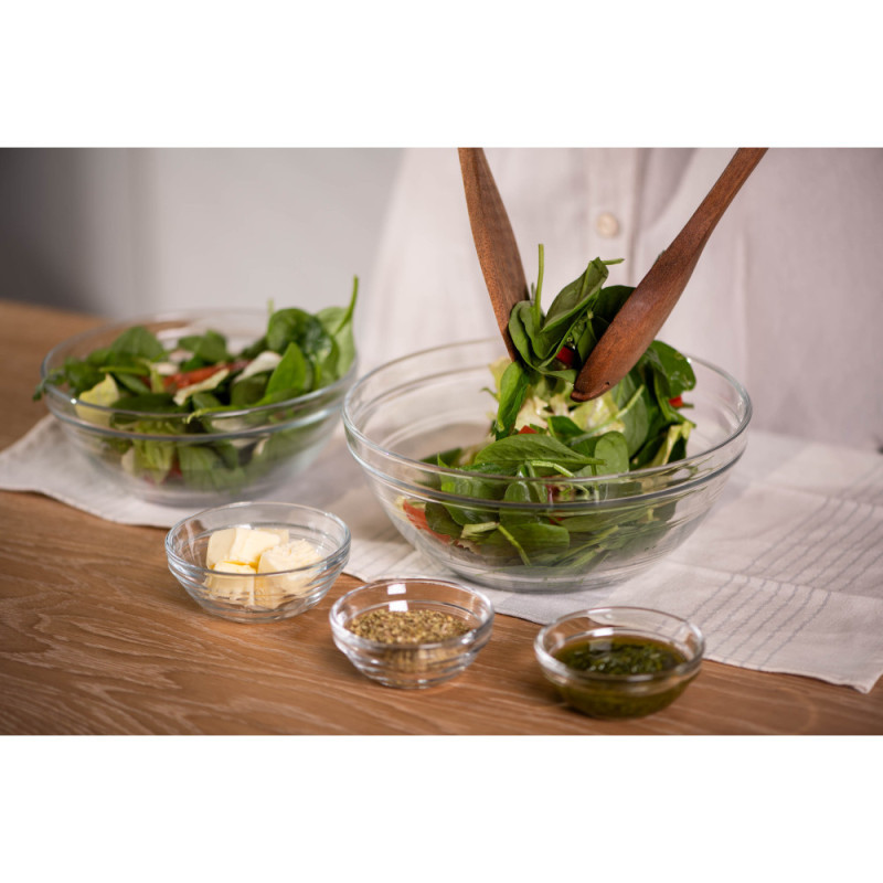 Duralex Set of salad bowls, Gigogne, 70ml, 4pcs, glass, transparent (2021AC04)
