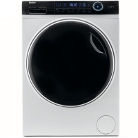 Haier WM front load, 10kg, 1400, A+++, 60m, display, steam, invertor, black door, direct motion, white