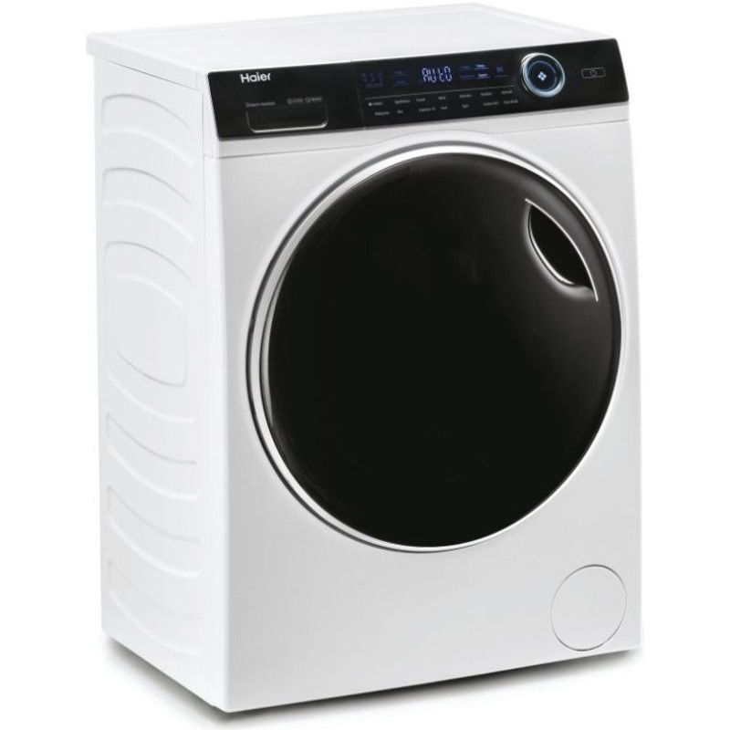 Haier Стиральная машина фронтальная, 10кг, 1400, A+++, 60см, дисплей, пар, инвертор, люк черный, прямой привод, белый