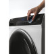 Haier Стиральная машина фронтальная, 10кг, 1400, A+++, 60см, дисплей, пар, инвертор, люк черный, прямой привод, белый