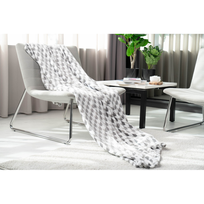 ARDESTO Flannel blanket, 160x200cm, geometry, 100% polyester (ART0104PB)