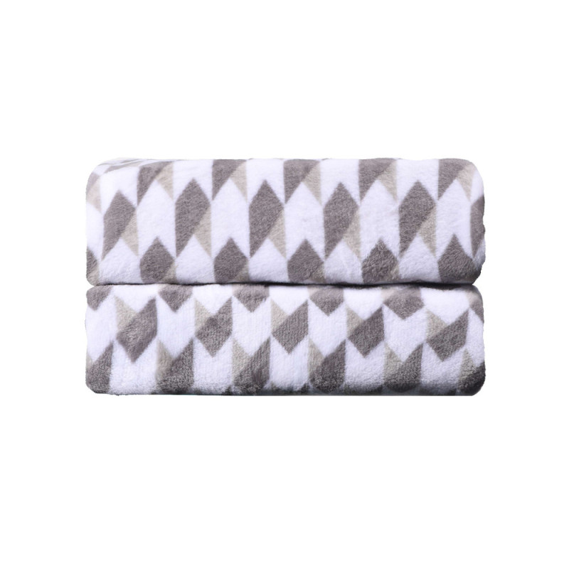 ARDESTO Flannel blanket, 160x200cm, geometry, 100% polyester (ART0104PB)