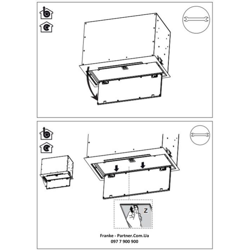 Franke Вытяжка встраиваемая Box Flush EVO нерж (305.0665.361)