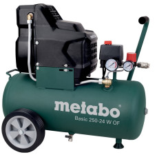 Metabo Air compressor Basic 250-24 W OF oil-free, 1500 W, 24 l, 120 l/min, 8 bar (601532000)