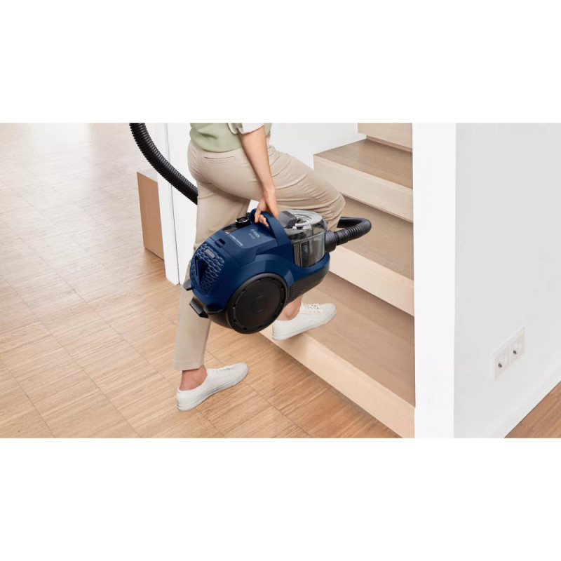 Bosch Пылесос контейнерный, 550Вт, НЕРА13, синий (BGS21X320)