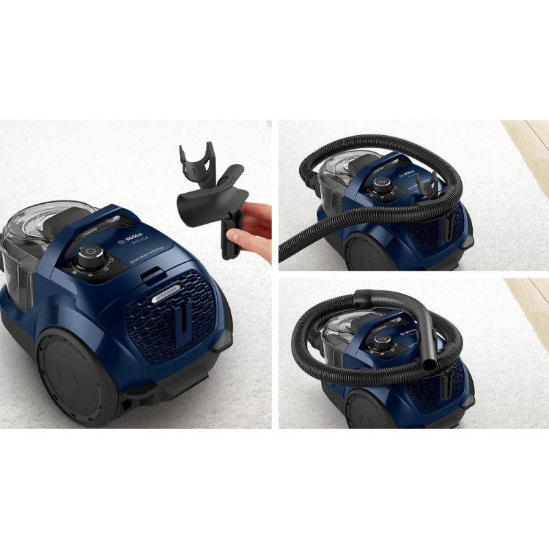 Bosch Пылесос контейнерный, 550Вт, НЕРА13, синий (BGS21X320)