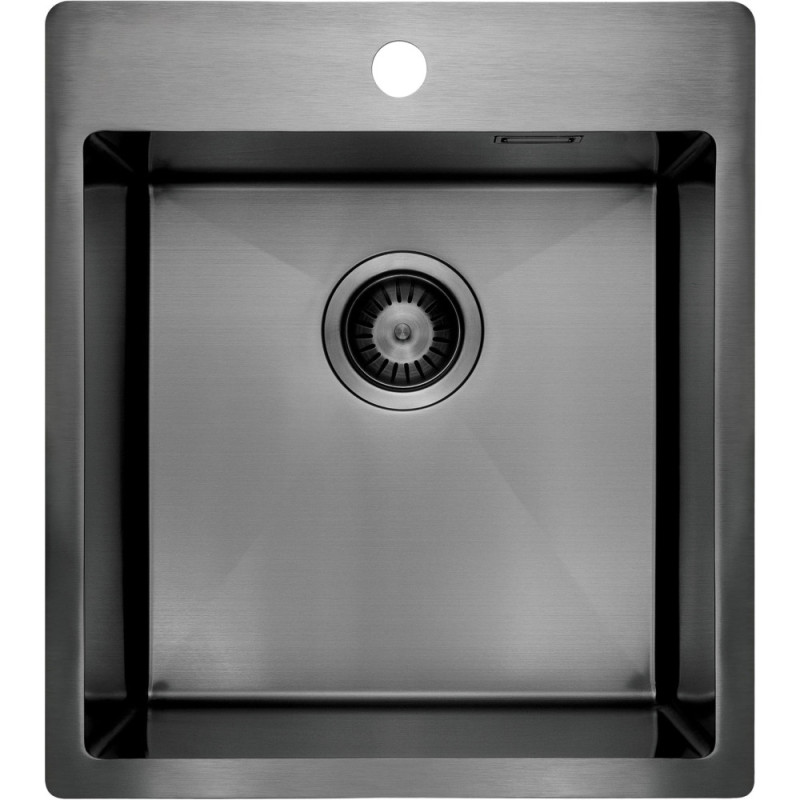 Deante Kitchen set Olfato steel sink ZPO_D10A + tap BQO_D72M, titanium (ZPOED10A)
